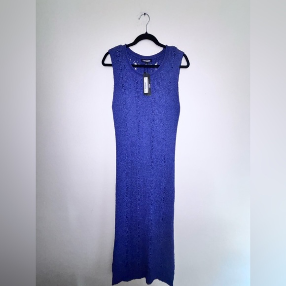 Steve Madden Dresses & Skirts - Steve Madden knitted Blue Maxi Dress